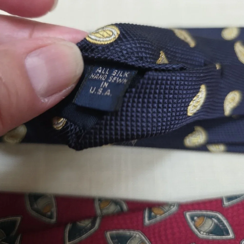 Vintage Jos A Bank Classic Men's Italian Silk Hand Sewn In USA Tie Lot